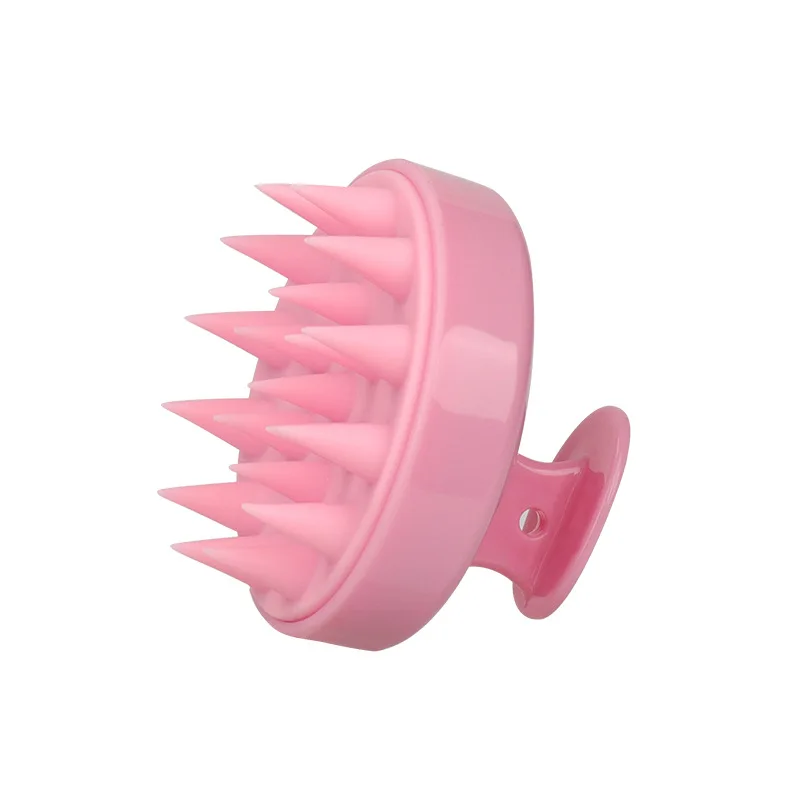 Color Massage Shampoo Brush Portable Silicone Shampoo Brush Multi-color Optional Scalp Cleaning Soft Comb Hair Tools