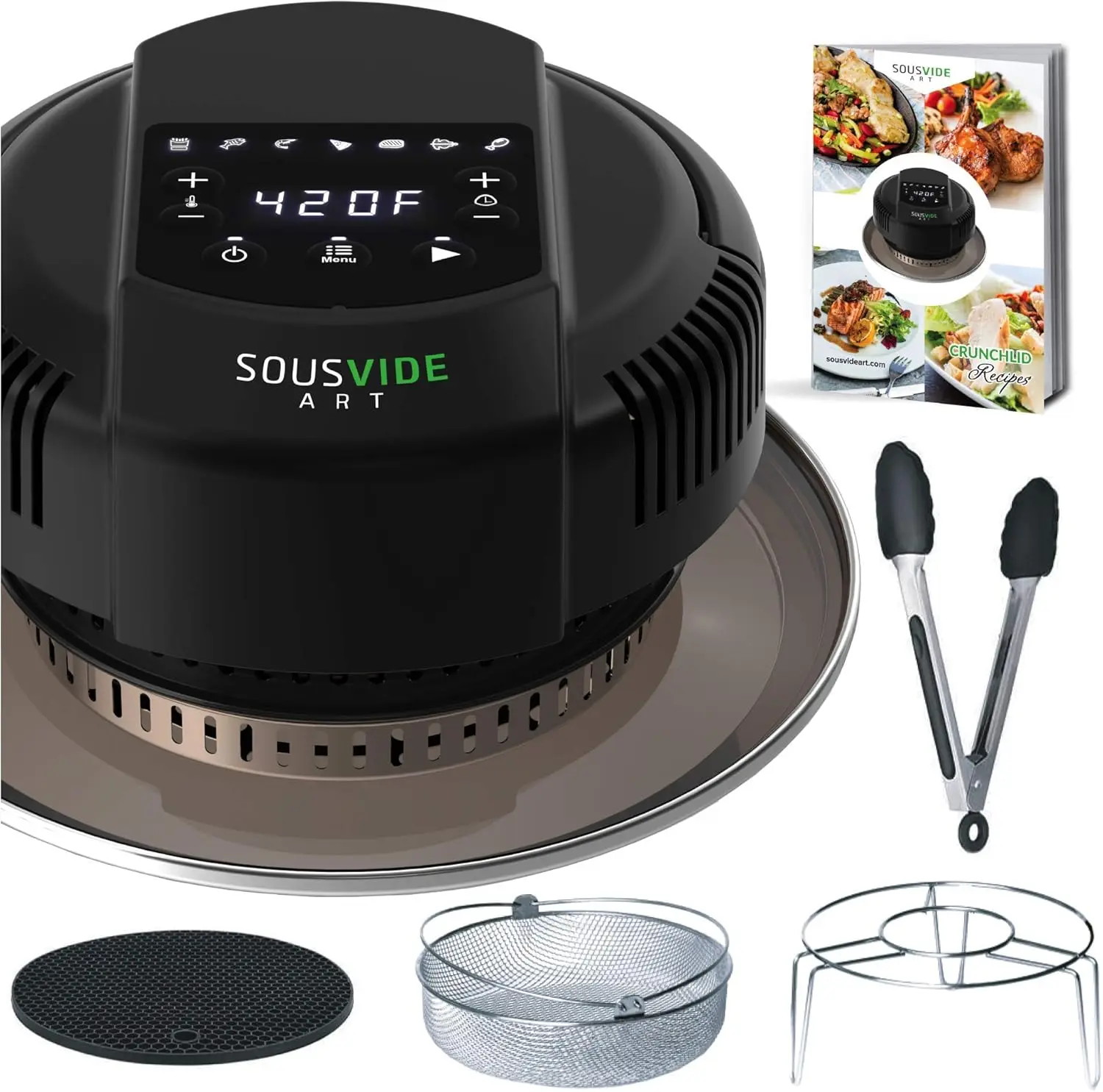 

Art 7-in-1 Instant Pot Air Fryer Lid 8 qt, Instant Pot Pressure Cooker Attachment - Fryer Lid - Instapot Accessory - Ai