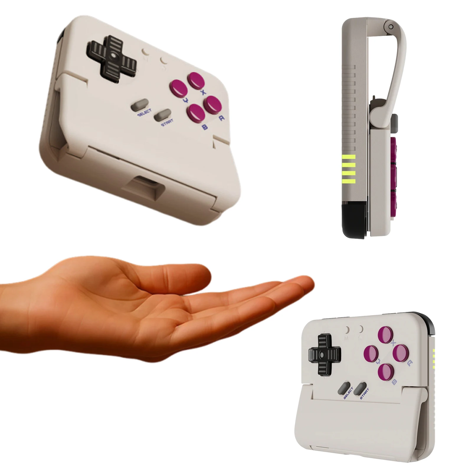 シミュレーターアーケードハンドヘルドコンソールタイプc充電垂直グリップゲームハンドルポータブルbtゲームパッドゲームコントローラー