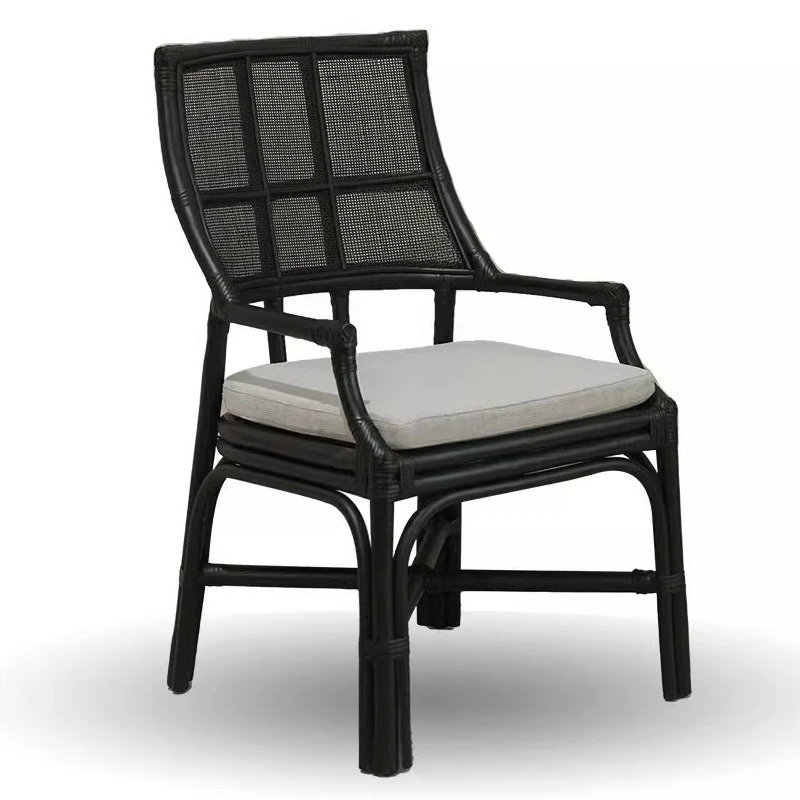 

Natural rattan lounge chair, dining chair, single home living room, homestay home