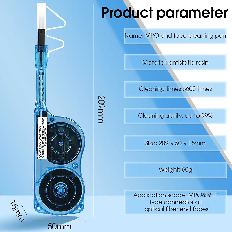 Fiber Optic Cleaning Pen MPO/MTP Connectors Cleaner Optical Fiber Cleaner Tools MPO Connector Cleaner