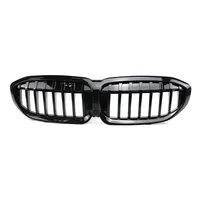 For BMW 3 Series G20 2020-2023 Years Grille Car Modification Single Rod  Auto Accessories Radiator Grid Grille Bright Black