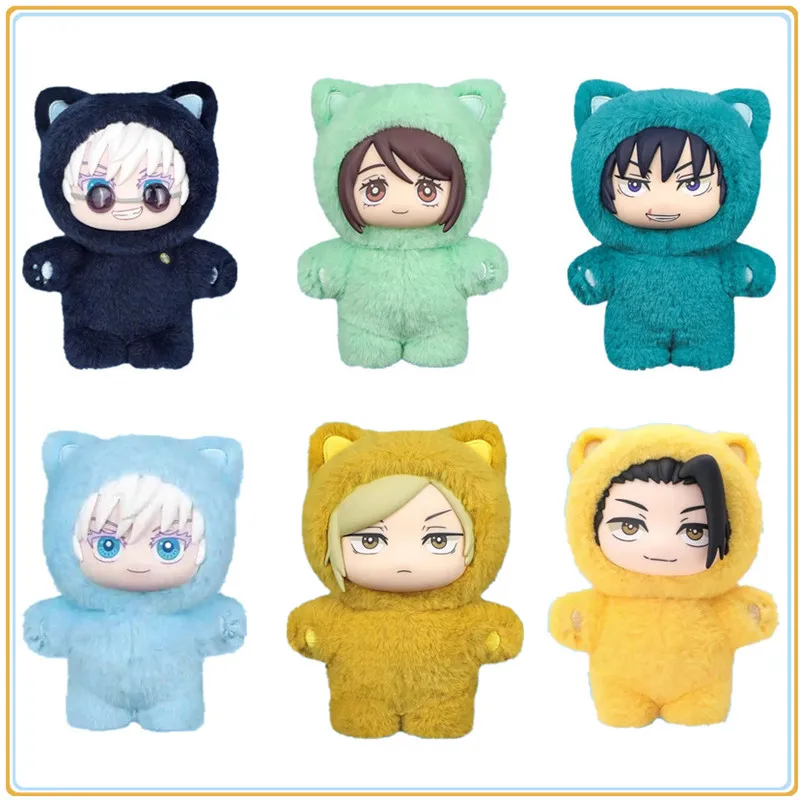 

В наличии Оригинальный Eaki Jujutsu Kaisen Season 2, Cat Park Party Gojo Satoru Blind Box, плюшевая кукла, сумка, подвеска, модель, коллекция игрушек