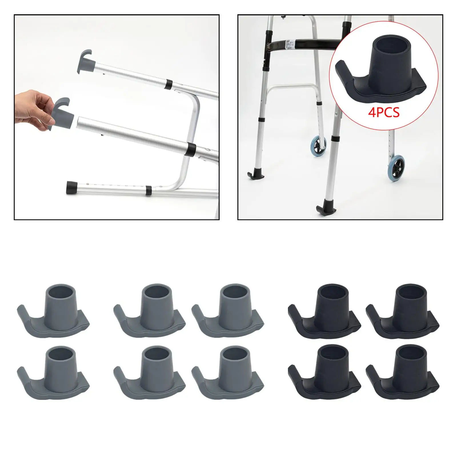 

Прогулочная лыжная скользящая кепка, коврик для подставки, сменные скользящие кепки, аксессуары для ходьбы