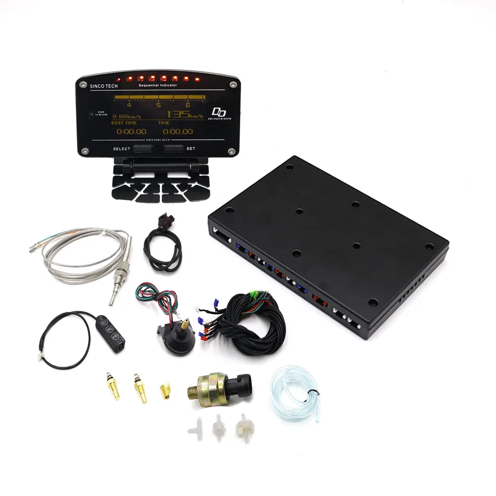 Neue Stil Sport Digitale Meter OLED Digitale Tachometer Volle Sensor Kit Elektrische Auto Meter
