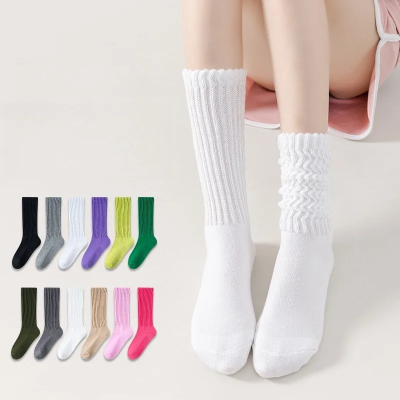 New Fashion Cool Autumn Winter Woman Cute Thick Socks Warm Female Lady Long basic Sport Socks For Women Dropshipping