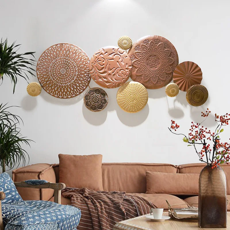 Nostalgic and Retro Style Wall Decorations, TV Sofa Background Wall Hangers