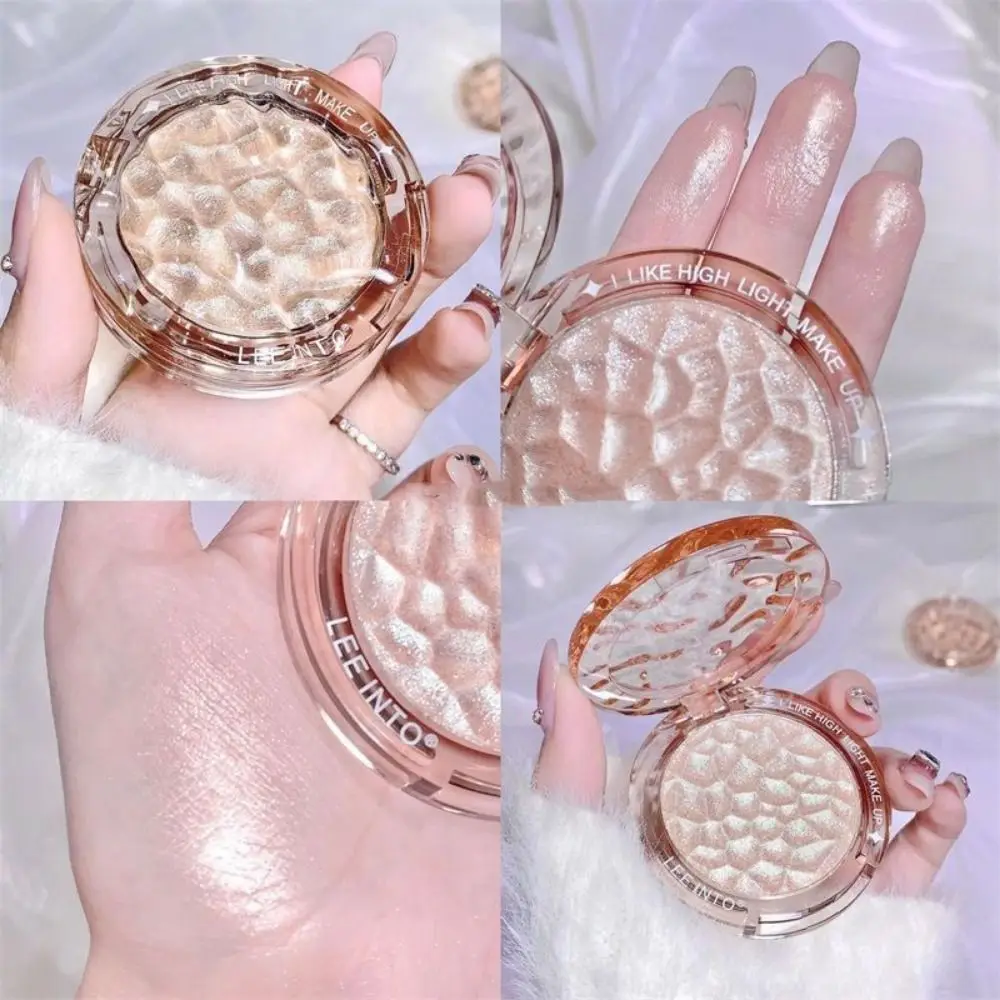 Palette di ombretti Crystal Bright Bright Powder Pearl Evidenziatore in polvere facile da indossare High Gloss Brighten