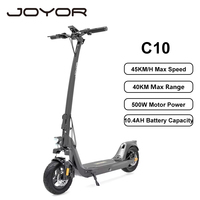 JOYOR C10 Foldable Adult Electric Scooter E-Scooter 45 KM/H Electric Kick Scooter 500W Skateboards 48V 10.4Ah Kickboard 10\