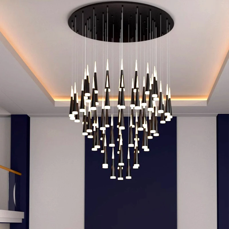 Nordic home decoration, stair chandelier, living room and dining room Pendant lights, ceiling light, indoor lighting