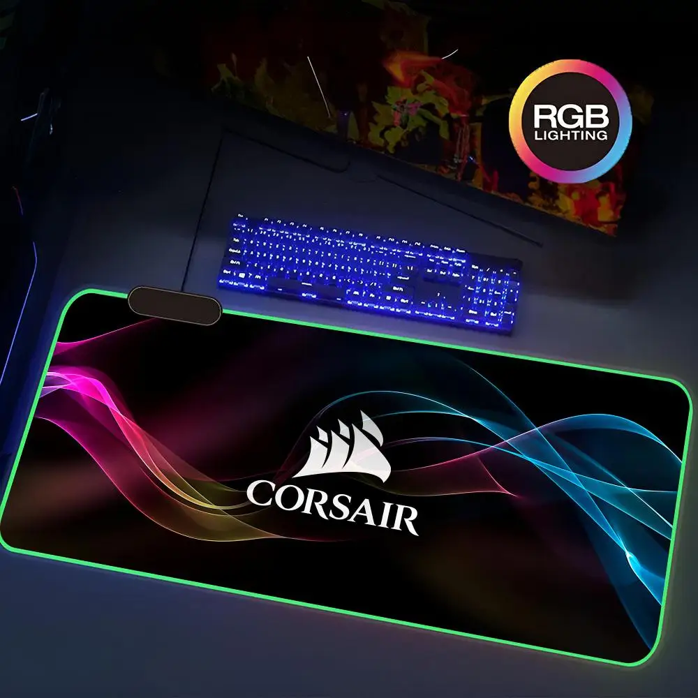 

Коврик для мыши с корсажем, 80x40 см, Rgb, игровой коврик для мыши, коврик для клавиатуры, очень большой коврик для компьютерного стола, звучание, гладкая поверхность