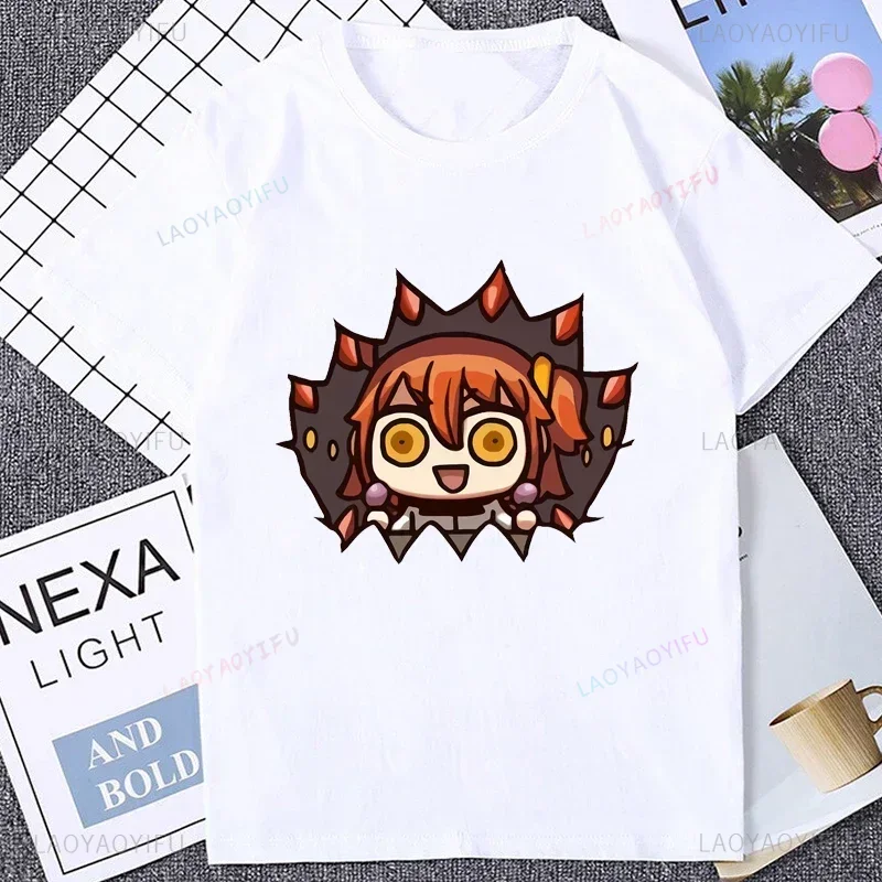 مصير أبوكريفا التي شيرت FGO مصير الطلب الكبير لعبة المحمول المشجعين المطبوعة تي شيرت Harajuku نمط الصيف عادية موضة فضفاض رجل تيز