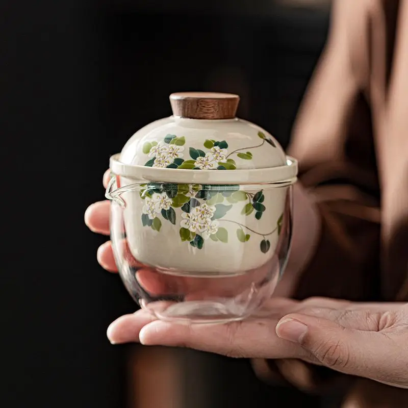 Upscale Tea Sets Ceramic Kung Fu Teaset Teacup Porcelain Service Gaiwan Tea Cups Mug of Tea Ceremony Teapot