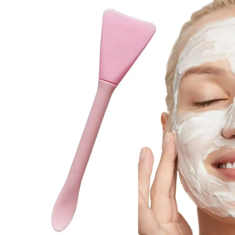 Silicone Face Mask Brush Silicone Face Cover Brush Soft Scraper Mask Brush Face Smear Brush Makeup Applicator skincare brush