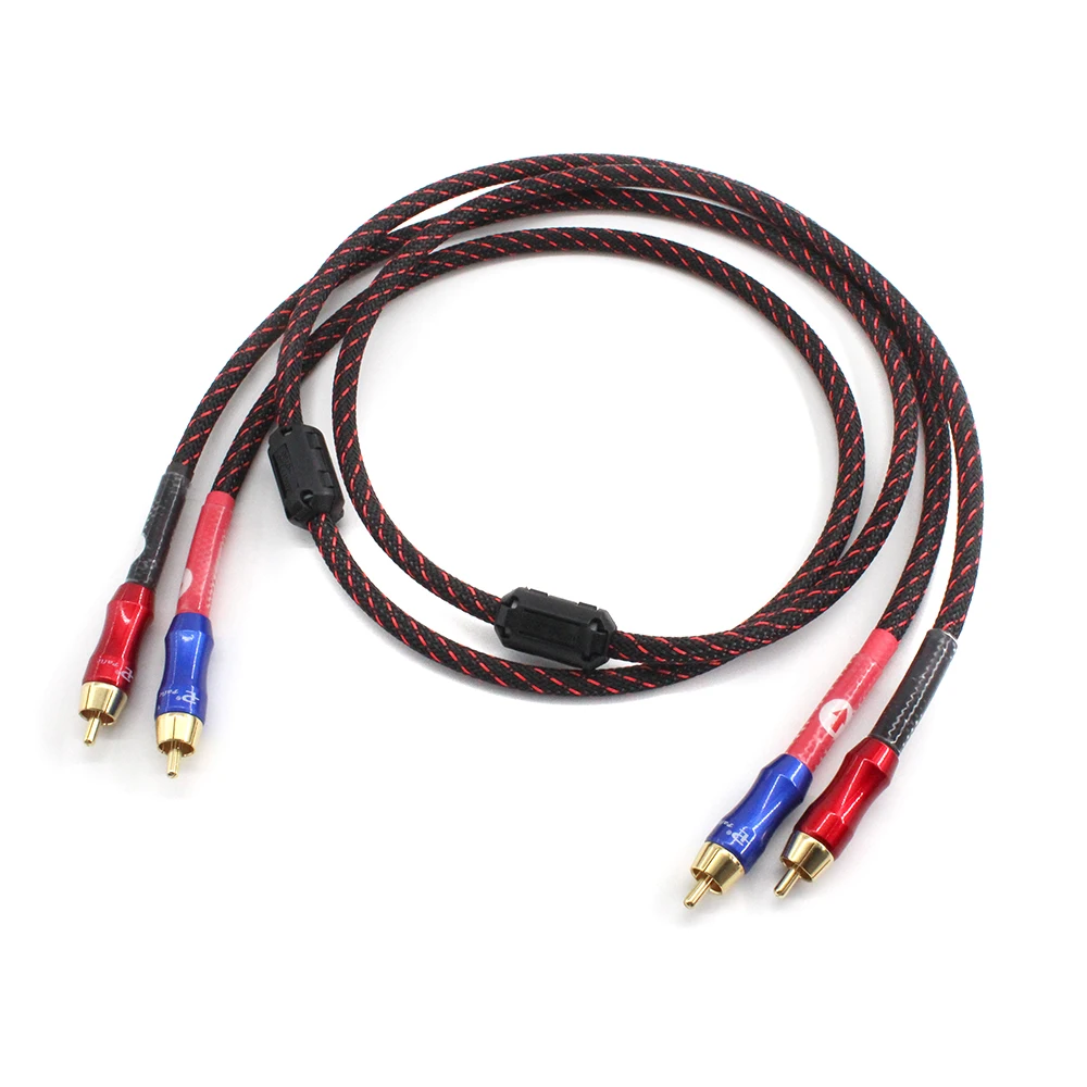 

HIFI Stereo Pair CARNARE L-4E6S RCA Cable High-performance Premium Hi-Fi Audio 2rca to 2rca Interconnect Cable