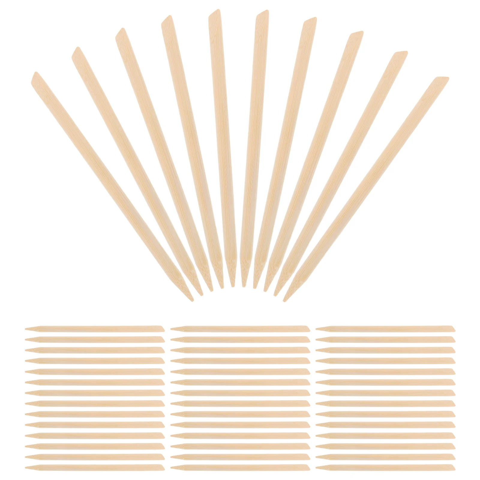 100 قطعة من أعواد الخدش المصنوعة من الخيزران ذات نهاية مزدوجة لورق الخدش الدقيق لوازم الرسم للبالغين والفن الإبداعي