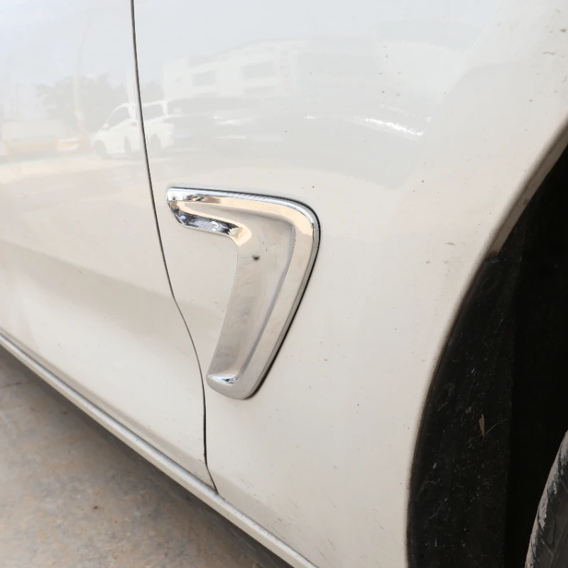 

Suetlcoity For BMW 3 Series GT F34 2018-2019 ABS Silver Car Side Air Vent Cover Hood Bezel Fender Trim sticker Car Accessories