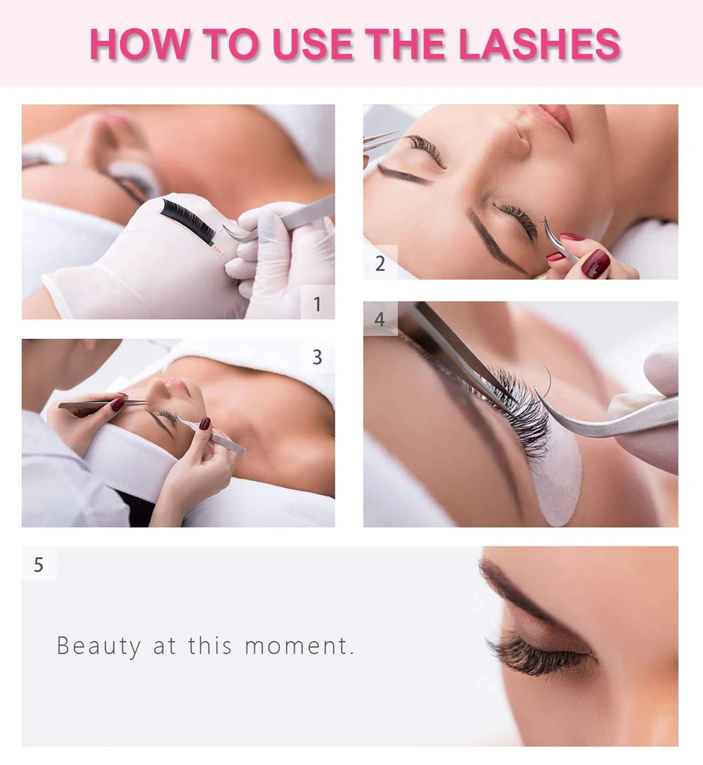 L +/LU(M) locken Falschen Wimpern Extensions Faux Nerz Lash Einzelnen Wimpern Matte Schwarz 8-15mm Gemischt Weiche N/L form Make-Up Wimpern – Detail 18