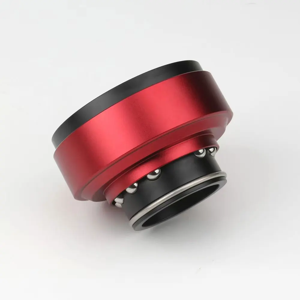 

Black/Red Aluminum Alloy Racing Game Simulator Steering Wheel Quick Release Compatible with SIMAGIC/MOZA