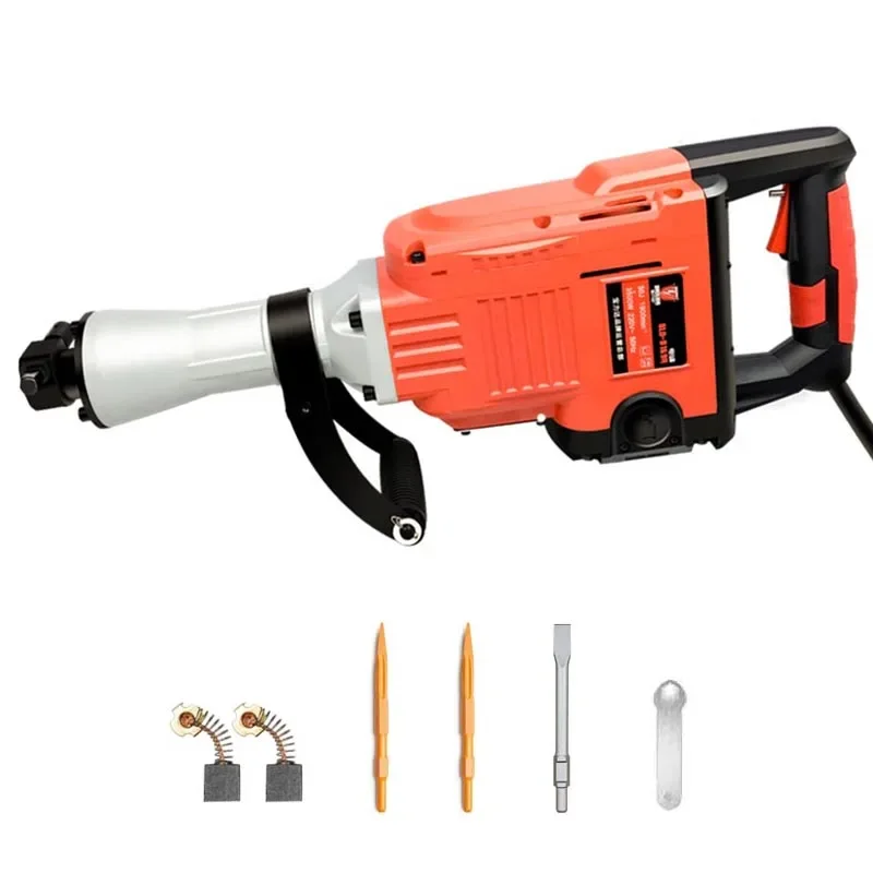 High Power Electric Pick Demolition Jack Hammer Heavy Duty Concrete Breaker Electric Hammer Power Tool