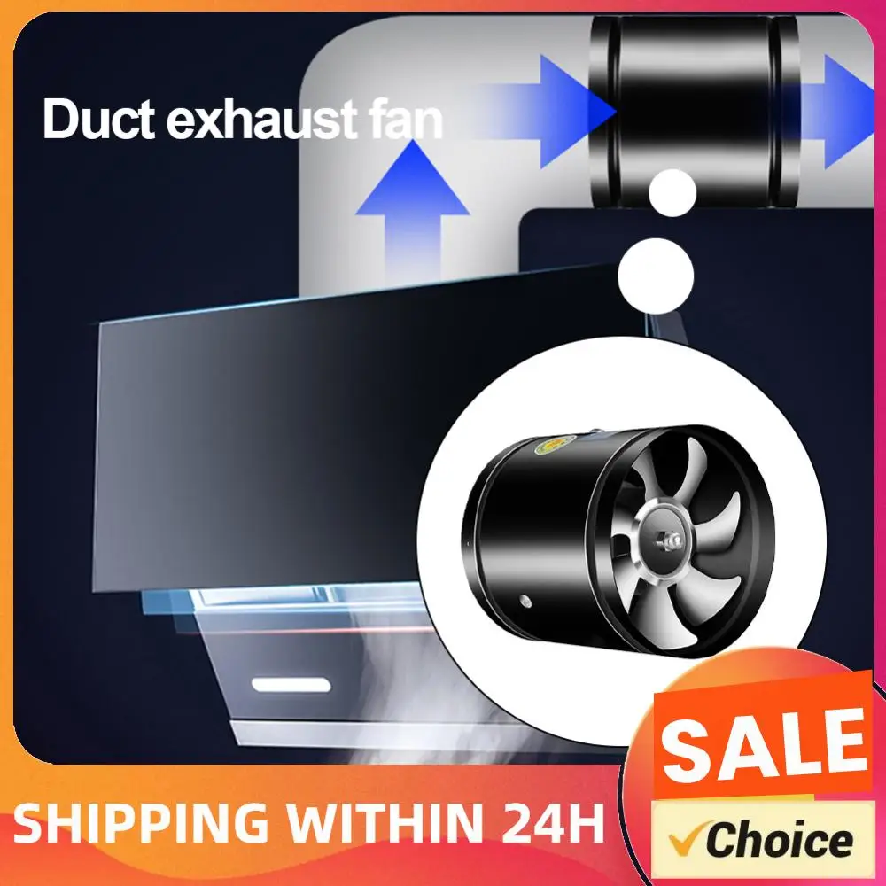 

2800RPM Bathroom Exhaust Fan Metal 4 6 8 Inch Pipe Duct Fan Toilet Wall Fan Low Noise Kitchen Air Ventilator for Bathroom Toilet
