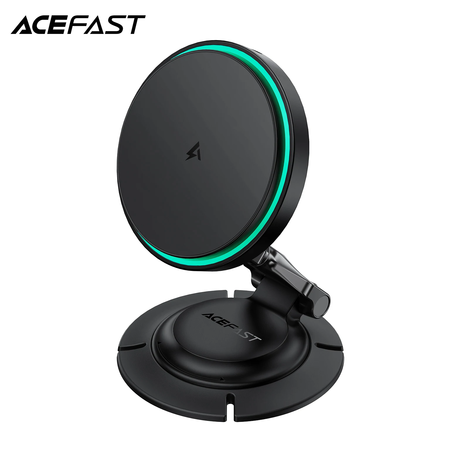 

ACEFAST 15W Magnetic Wireless Fast Charging Car Phone Holder For iPhone 17 16 Pro Max Samsung Foldable Magnet Mount Paste Type