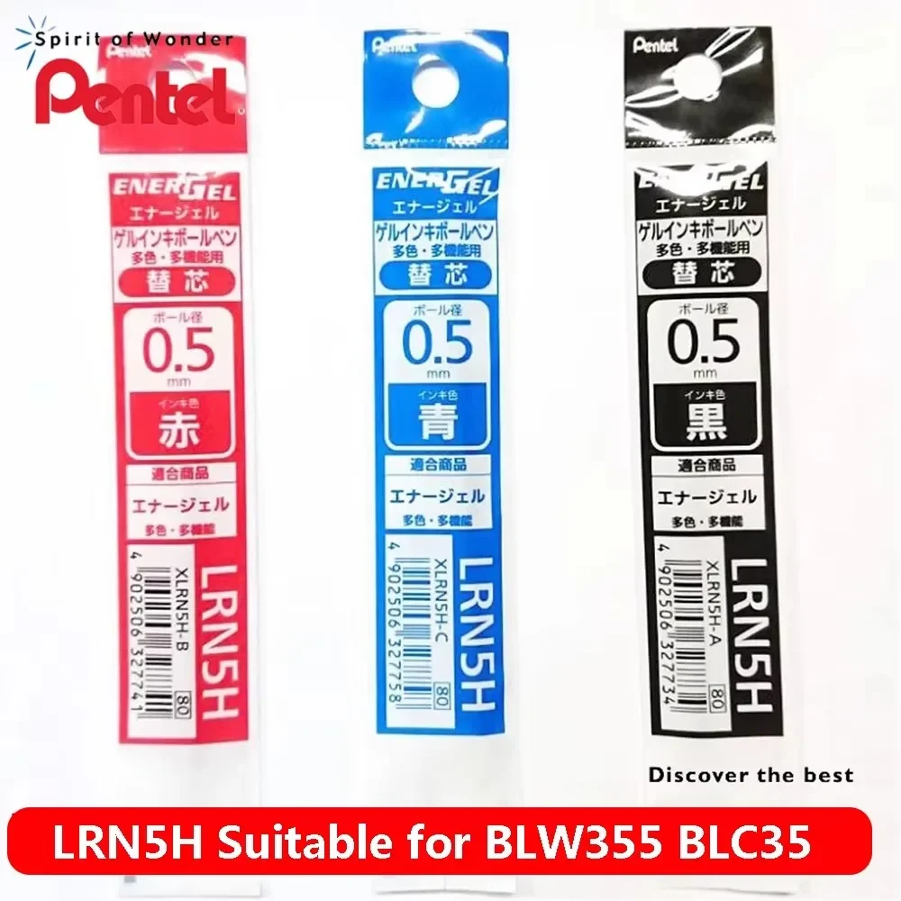 1PC Japan Pentel Gel Pen Refills LRN5H Suitable for BLW355 BLC35 School Acsesories School Stationery 0.5mm