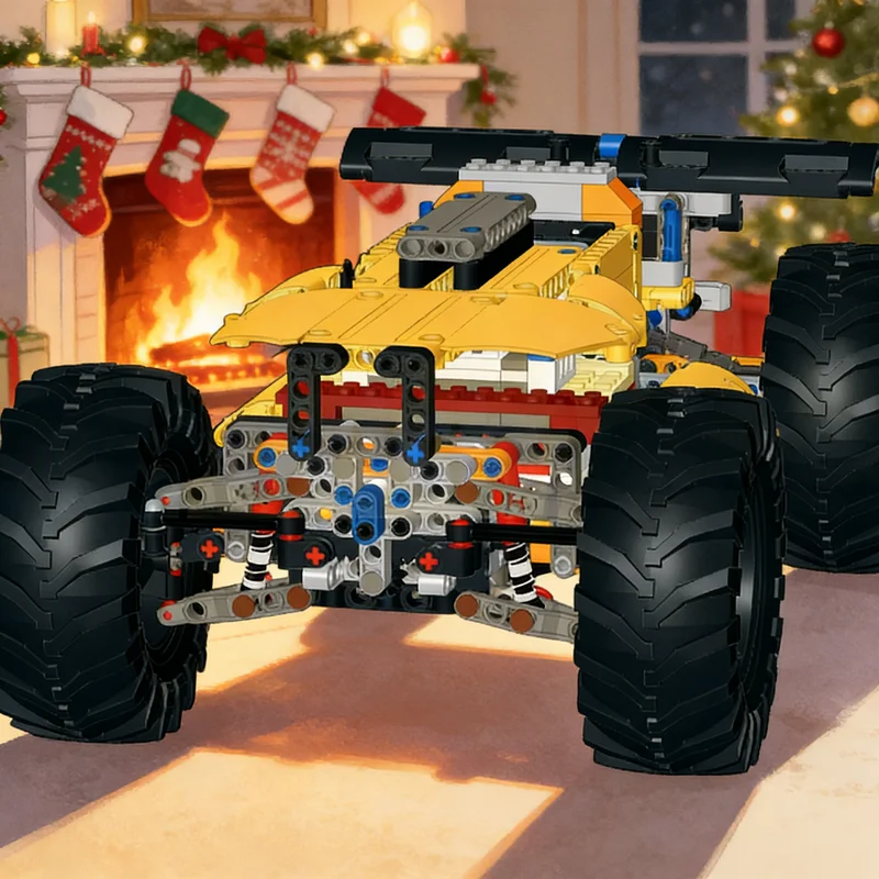 651pcs MOC Racers RC Offroader Project Version Model Building Blocks Construction Creative Kids Assemble DIY Christmas Gift Toys