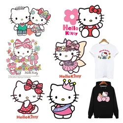 Cute Hello Kitty patches thermocollant DIY Sewing for children heat transfer stickers