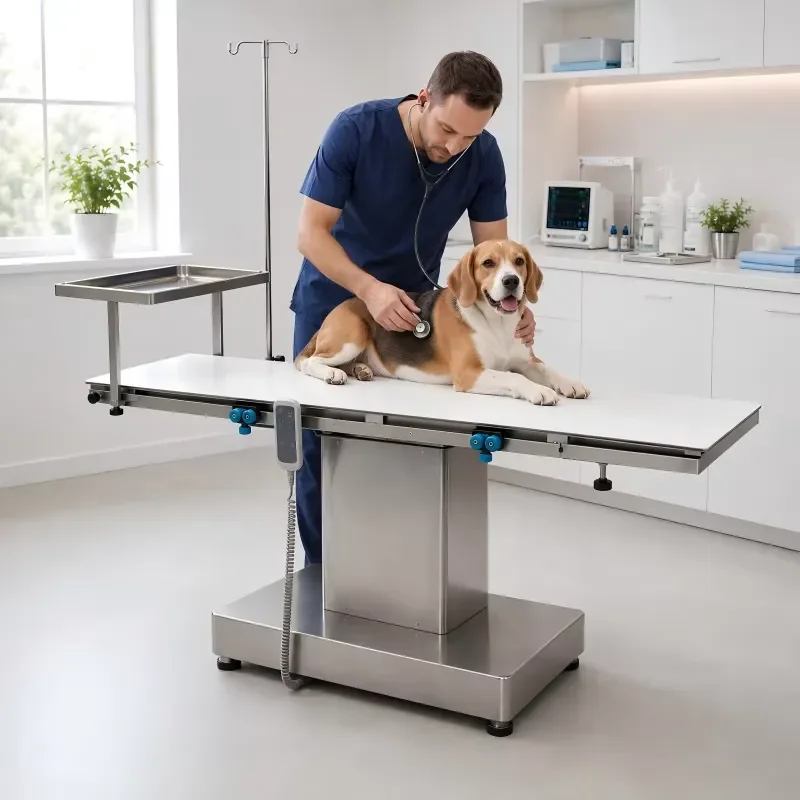Electric Lift Veterinary Operating Table XY ACS05 for Pet Examination Treatment Surgery and Clinic Workflow