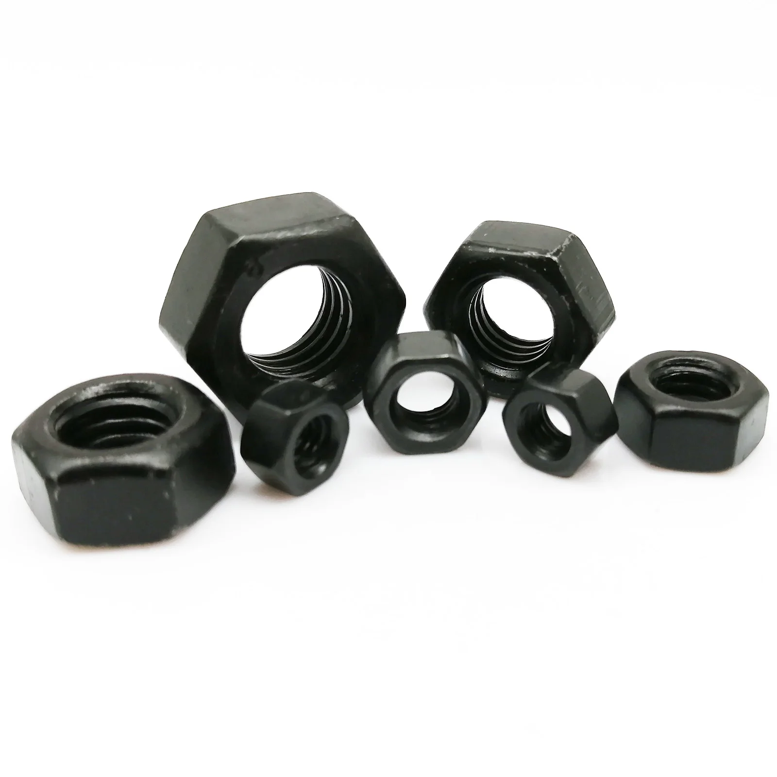 M1.4 M1.6 M2 M2.5 M3 M3.5 M4 M5 M6 M8 M10 M12 M14 M16 M18 M20m24 Black Oxide Color Grade 8.8 Carbon Steel Din934 Hexagon Hex Nut