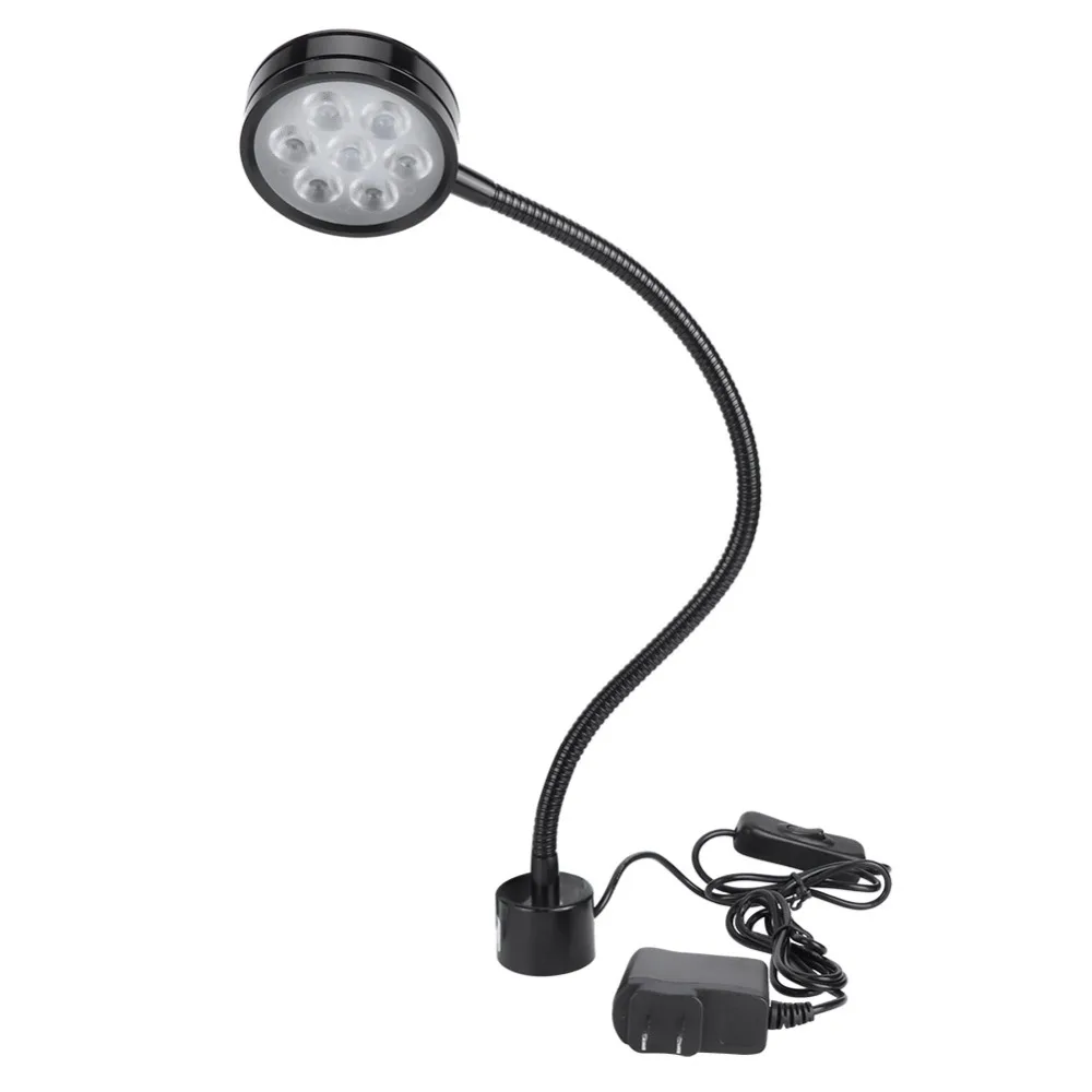 Eye Caring 7W LED Work Desk Light US Plug 700 LM LED Desk Lamp White Light Round Magnetic Base Led Machine Light Drill Press