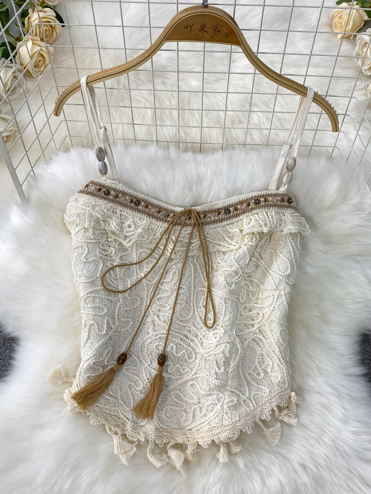 المرأة تقسم شرابة هيم تصميم سترة عالية الخصر مظلة كبيرة تنورة المرأة الجديدة تطريز أنيق أنيق قطعتين مجموعة #2