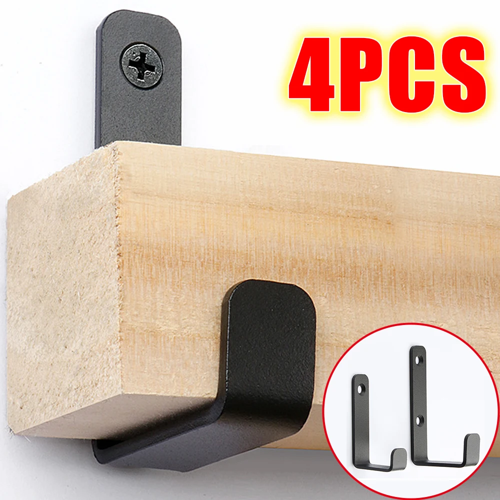 Heavy Duty Metal Garage Hooks With Screws Wall Mounted Clothes Hanger Hooks Utility Hanging Hook Black Towel Coat Rack Interior