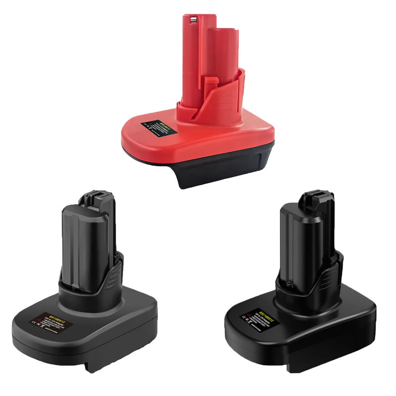 

Адаптер BS18M12 BS18BS12 BSC18BS12 для аккумуляторов Bosch 18V серий PBA и GBA, совместимый с инструментами Milwaukee/Bosch 12V