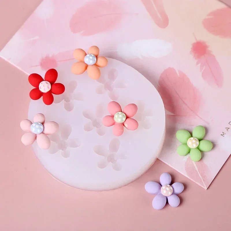 Mini Flowers Series Silicone Mold DIY Handmade Fondant Cake Baking Chocolate Sugar Cake Tool Resin Polymer Clay Making Mould