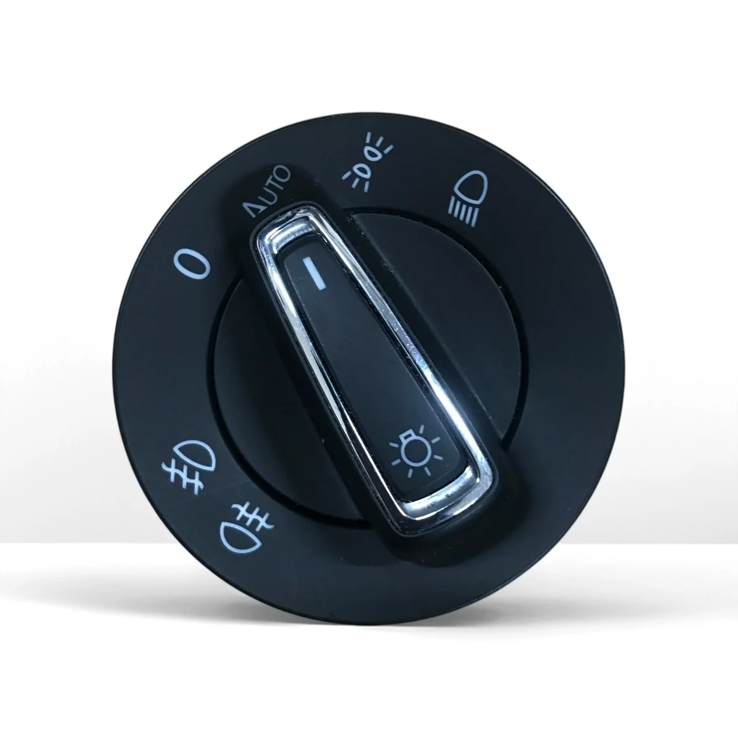 5GG 941 431 D Interruptor de faros cromado automático, botón de luces antiniebla para Golf MK7 Polo Tiguan Touran 5GG 941 431D 5GG 941 431 D