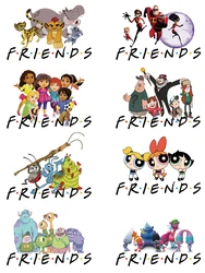 9pcs/lot Disney Movie Cartoon friends Patches for clothes DIY Sewing Decoration iron on transfer vinyl stickers