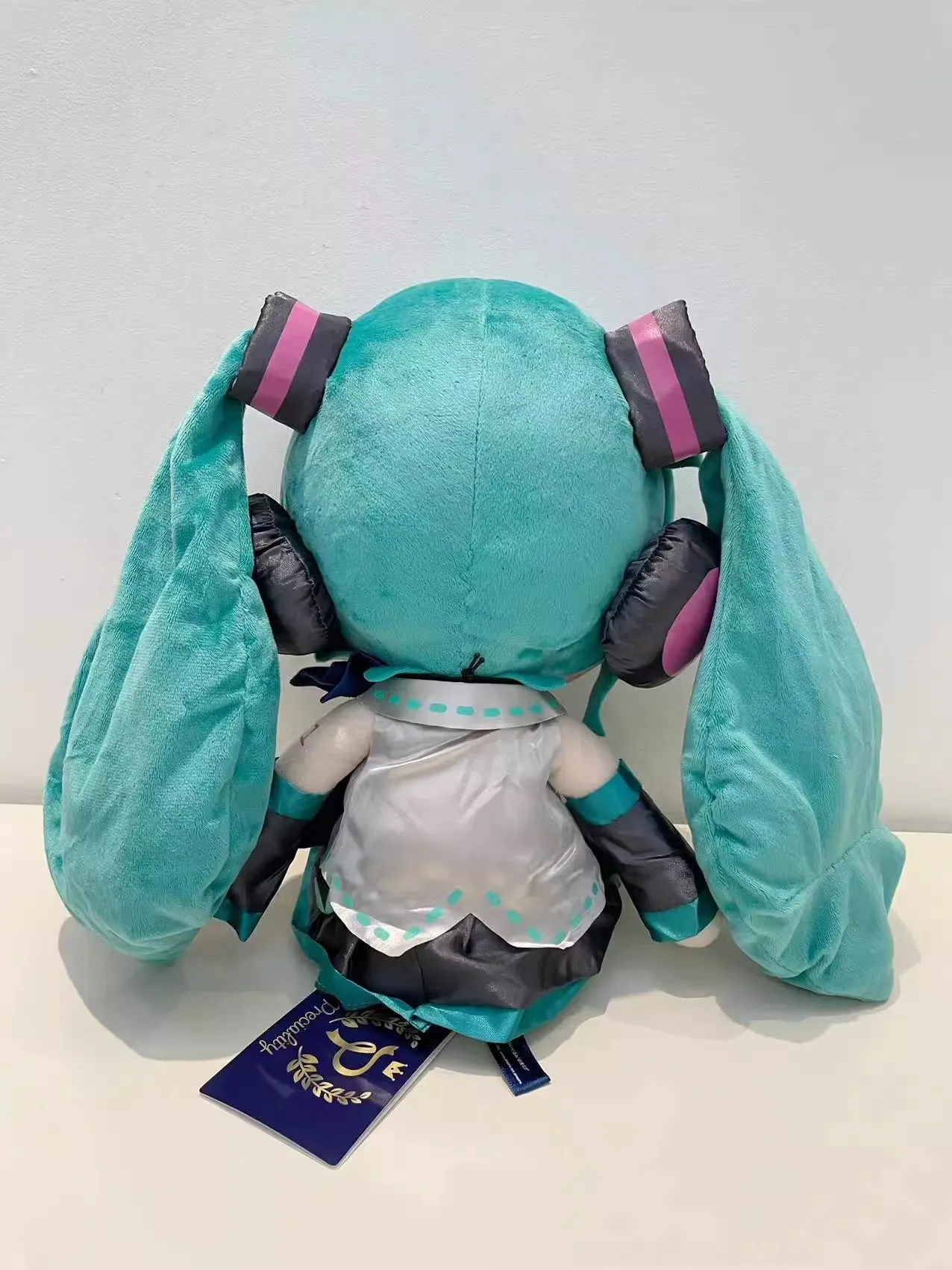 Hot ของแท้ Sega Hatsune Miku ตุ๊กตาน่ารักโบว์ Fufu สูตรชุดริบบิ้นสีฟ้าตุ๊กตา Plush ตุ๊กตาสาวของเล่นตุ๊กตาของขวัญวันเกิด