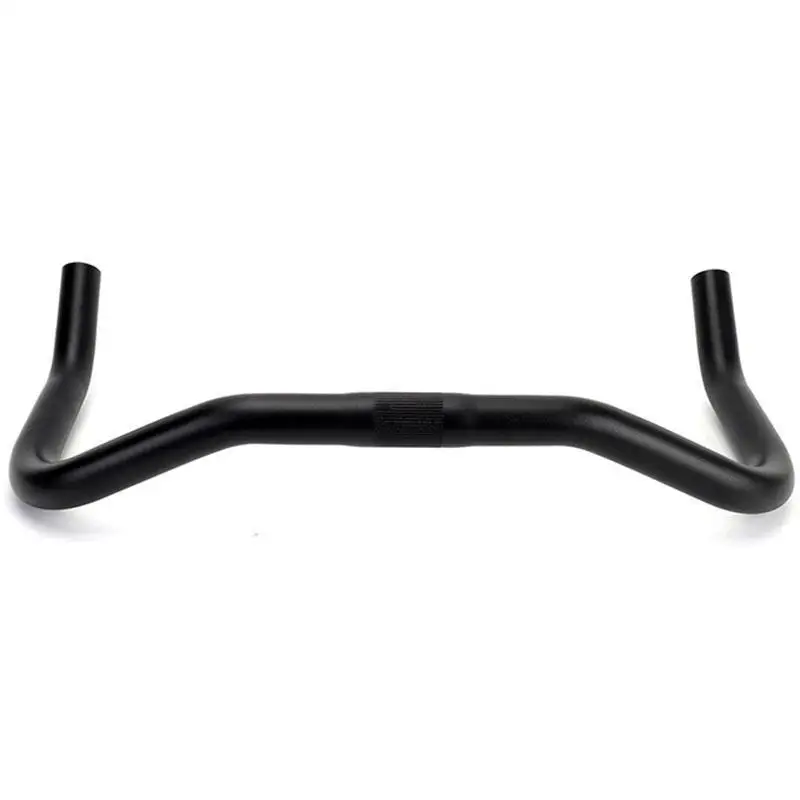 Universal Bicycle Handlebar 25.4/31.8mm Aluminum Alloy Mountain Bike Road Bike Handle Bar Black 370/390mm