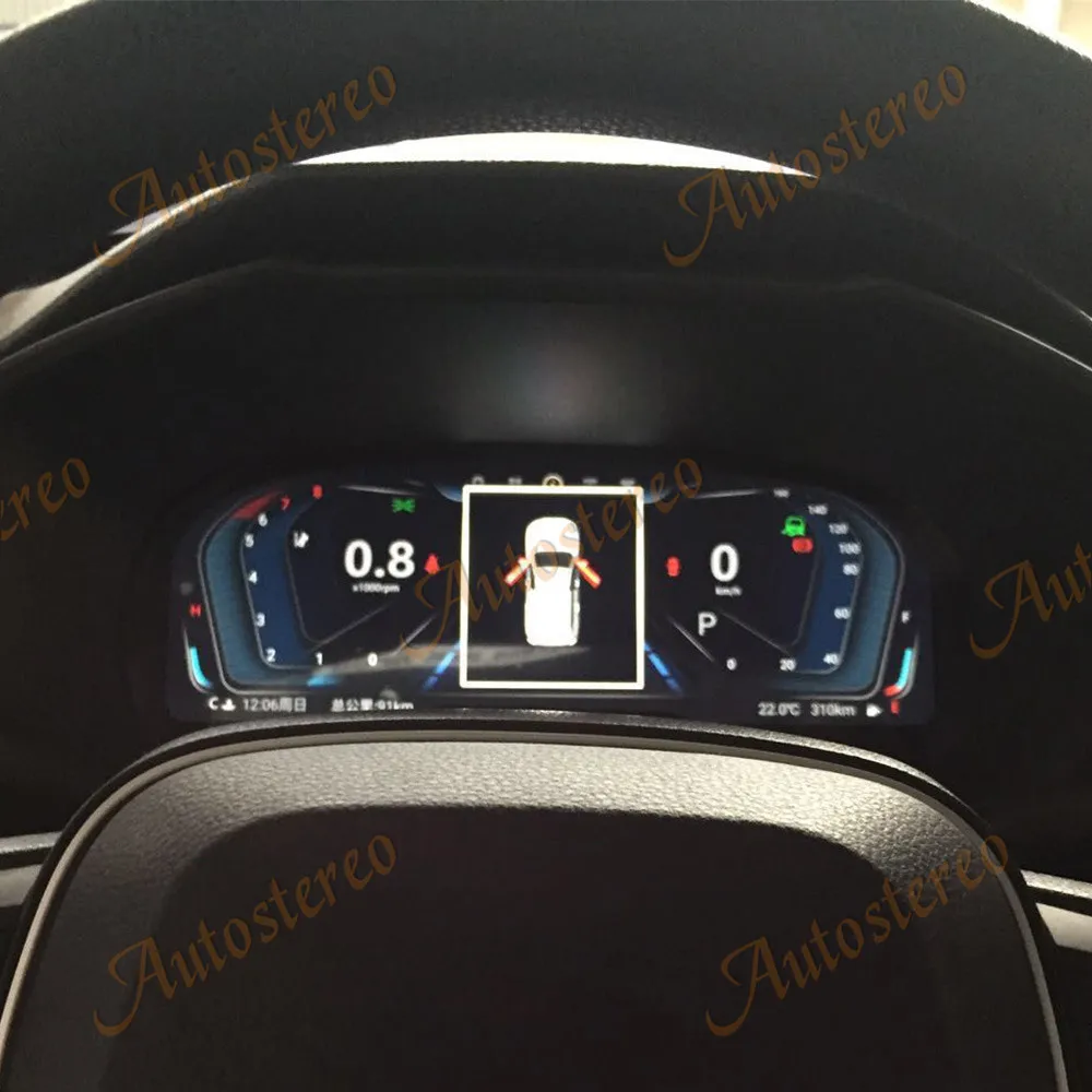 Digital LCD Virtual Cluster Android For Toyota RAV4 2019 2020 Car Dashboard Panel Speed Meters Instrument Multifunctional