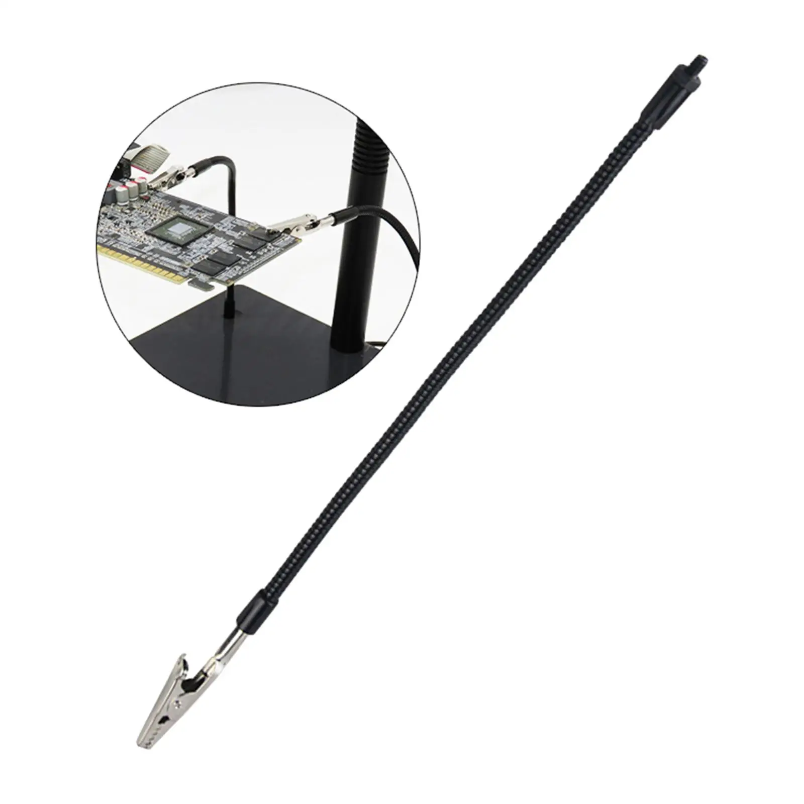 Ajudando as mãos braçadeira pcb titular suporte de solda suporte de placa de circuito ajustável 25cm braço de metal para reparo eletrônico hobby