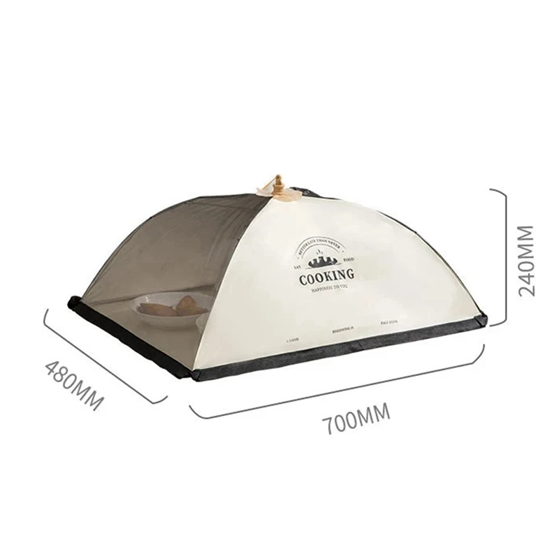 BAAG-ポータブル折りたたみダイニング傘、ファインメッシュ、通気性と防蚊性、食品、野菜、果物をカバーするために使用されます