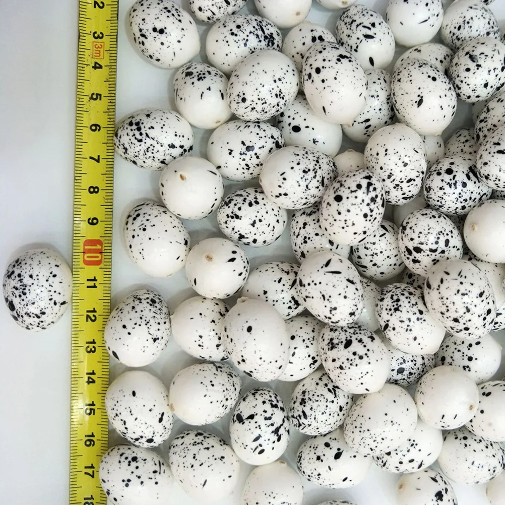 30Pcs Simulation Bird Eggs Mini Artificial Quail Egg Spring Easter Decor Wedding Table Centerpiece Crafts Simulation Eggs