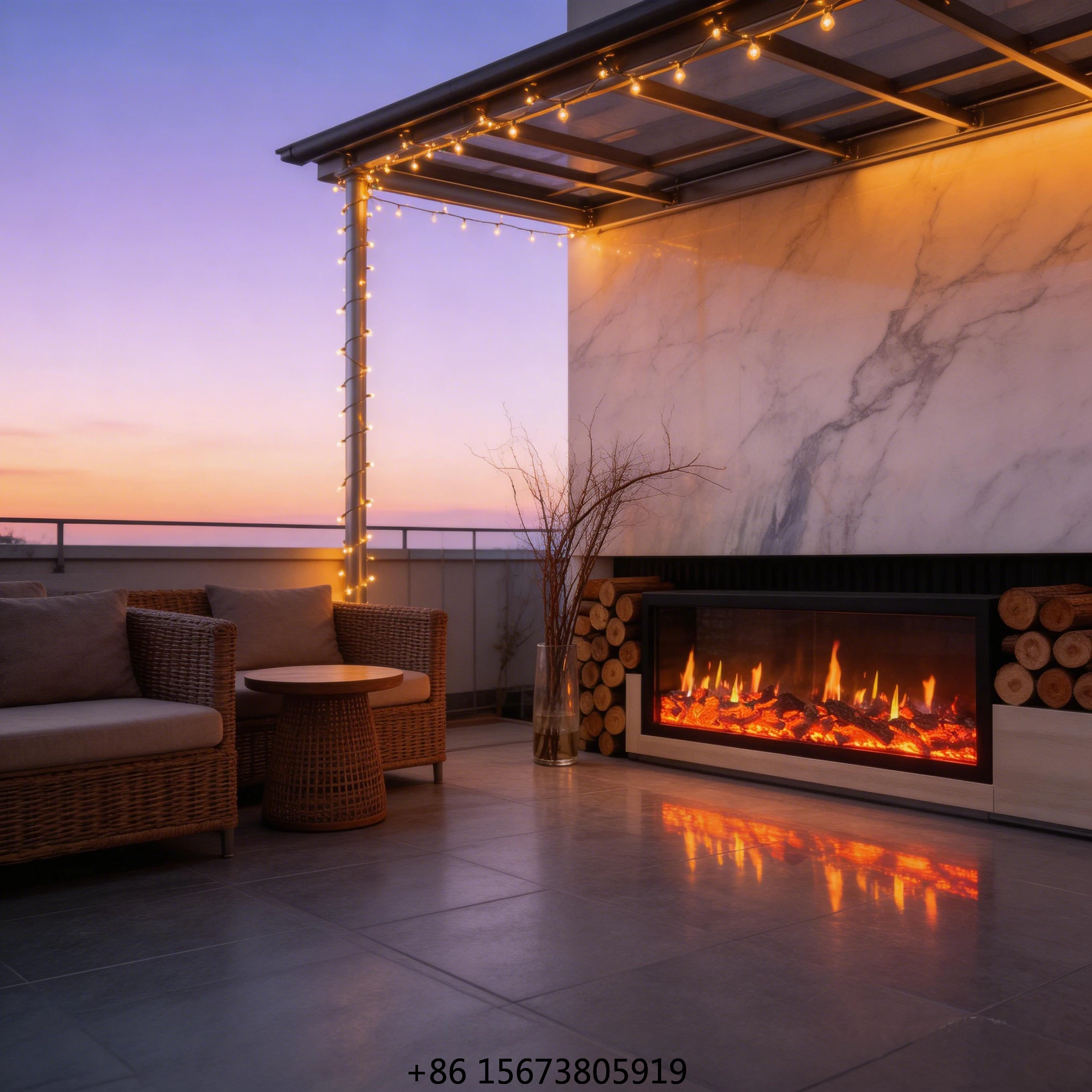 

Электрический камин с ЖК-дисплеем 59,06 дюймов - реалистичное пламя и искры, режимы для разных сценариев, дистанционное и голосовое управление, сертификат CE