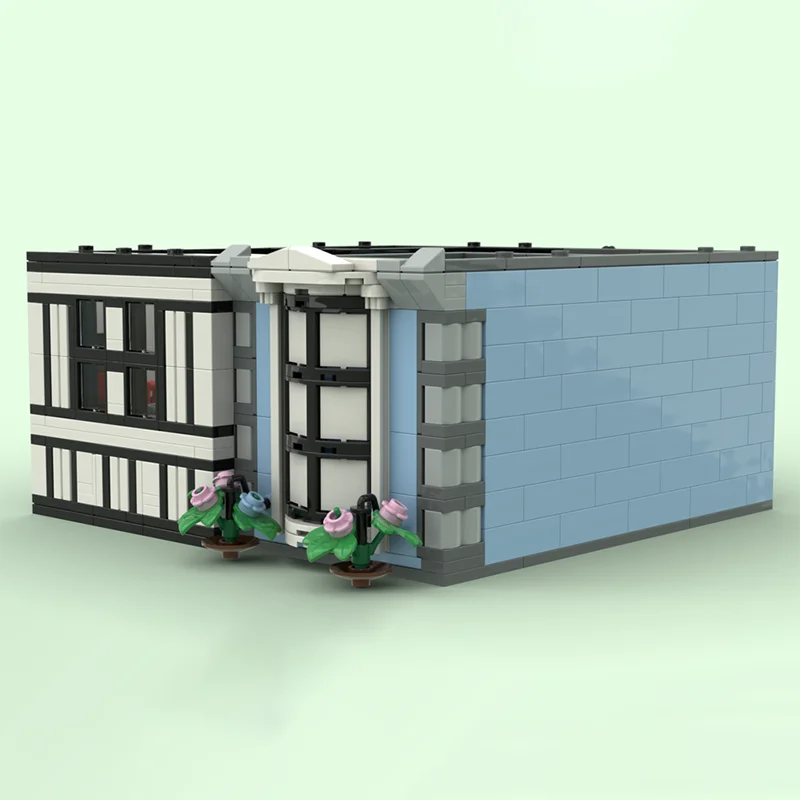 988ピース 中世風豪華木製ヴィラ風景建築ブロック カスタマイズDIY教育組み立てキッズトイ 誕生日プレゼント