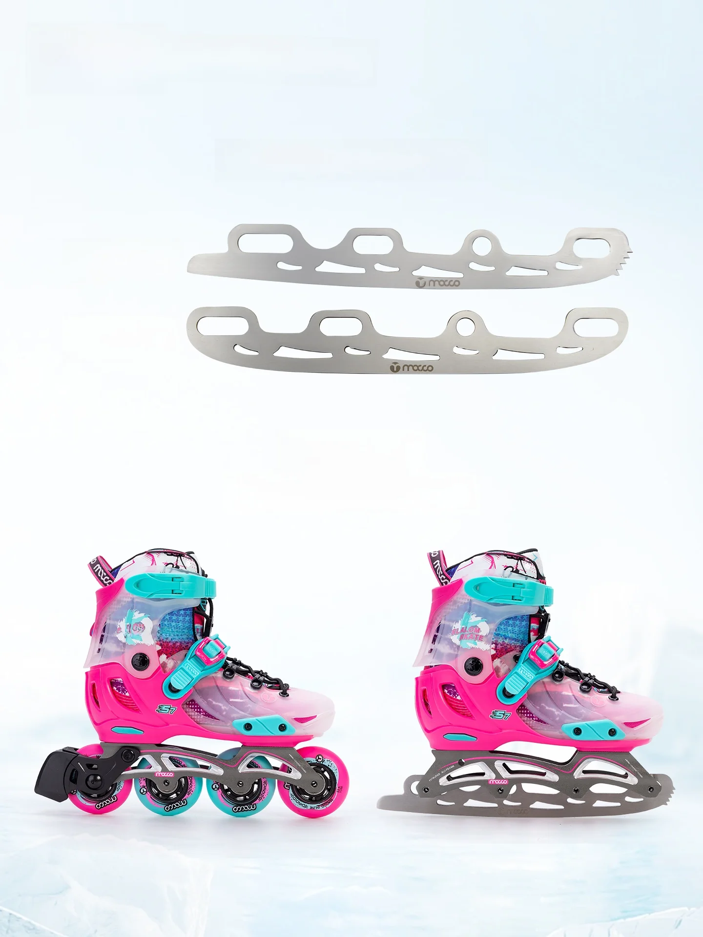 michael-ice-skate-blades-replaceable-children's-roller-skates-straight-line-skates-flat-flower-shoes-adult-flower-knife
