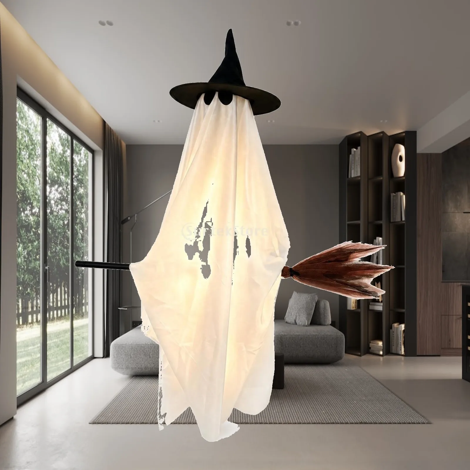 Halloween Ghost Decor Landscape Large Gifts Prop Light up Ornament Garden Decor for Lawn Home Outdoor Holidays Party Table