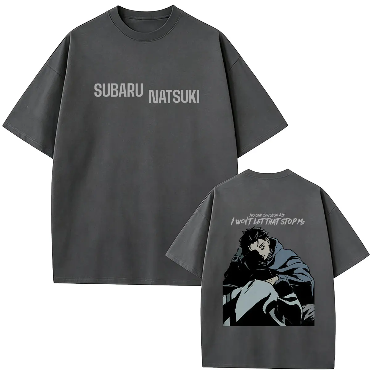 Hot Anime Re:ZERO Starting Life in Another World Natsuki Subaru Graphic T-shirt Men Women Manga Casual Crewneck T Shirts Tops