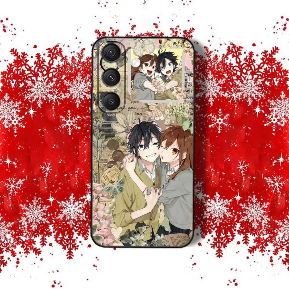 H-HorimiyaS Campus Love Handyhülle für Samsung S22, S24, S20, S25, S23, S30, S21, Ultra, Plus, Fe, Lite 4G, 5G, schwarze Softcover